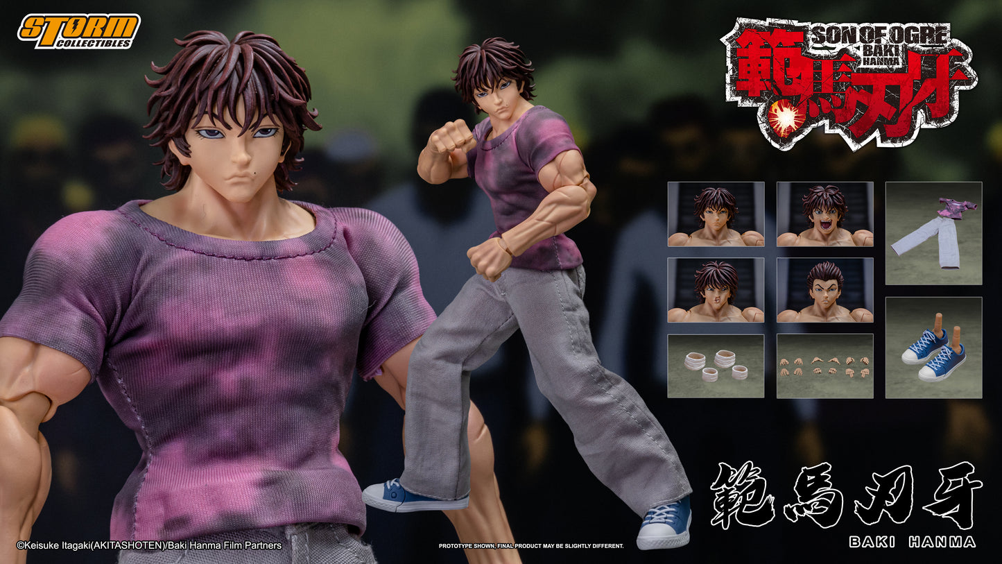 In Stock: BAKI HANMA "SON OF THE OGRE" Action Figure