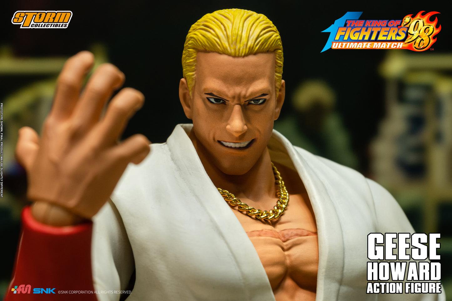 In Stock: GEESE HOWARD - THE KING OF FIGHTERS ’98 ULTIMATE MATCH Action Figure