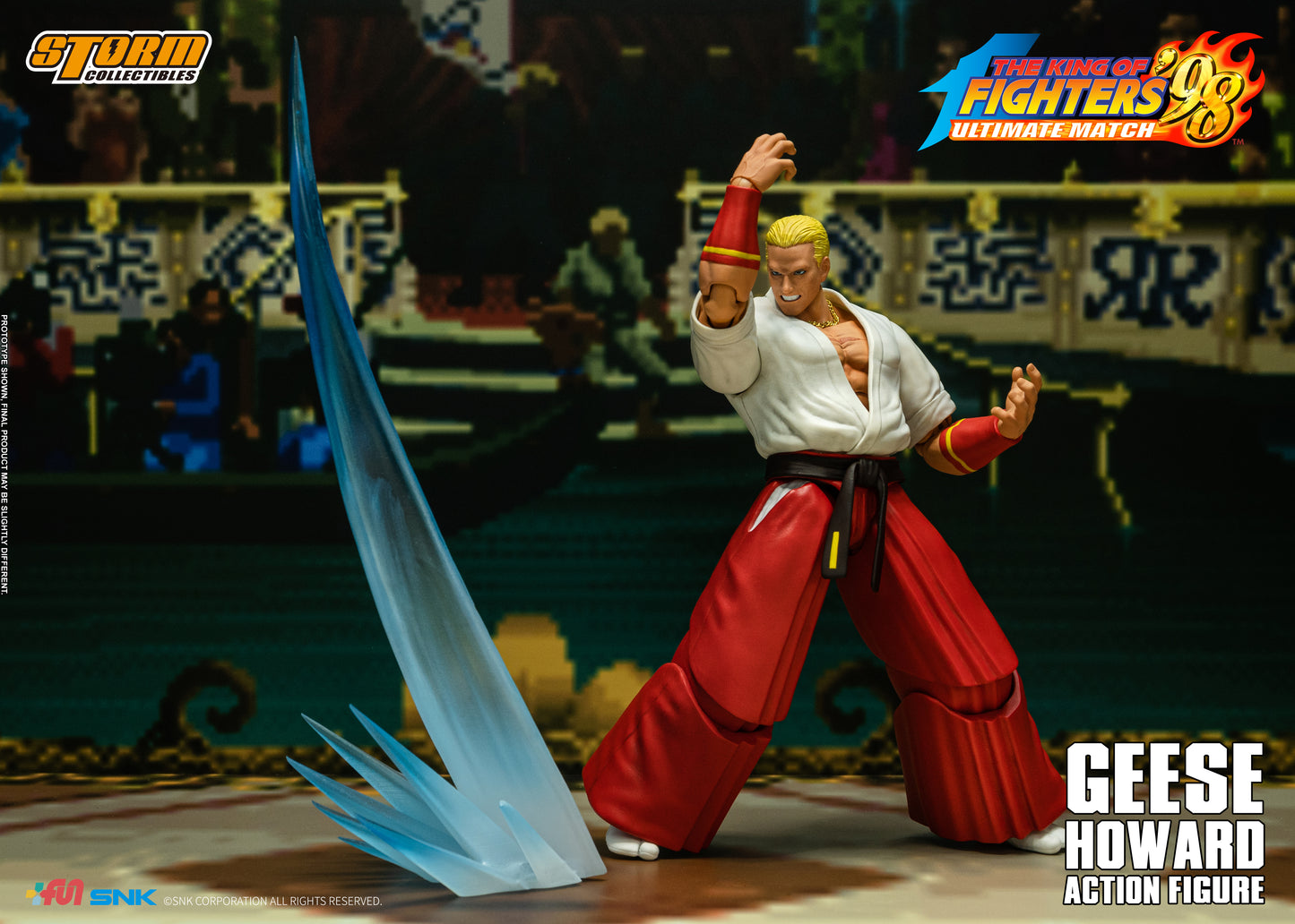 In Stock: GEESE HOWARD - THE KING OF FIGHTERS ’98 ULTIMATE MATCH Action Figure