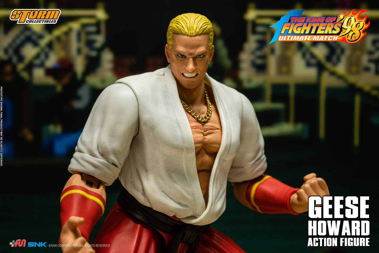 In Stock: GEESE HOWARD - THE KING OF FIGHTERS ’98 ULTIMATE MATCH Action Figure