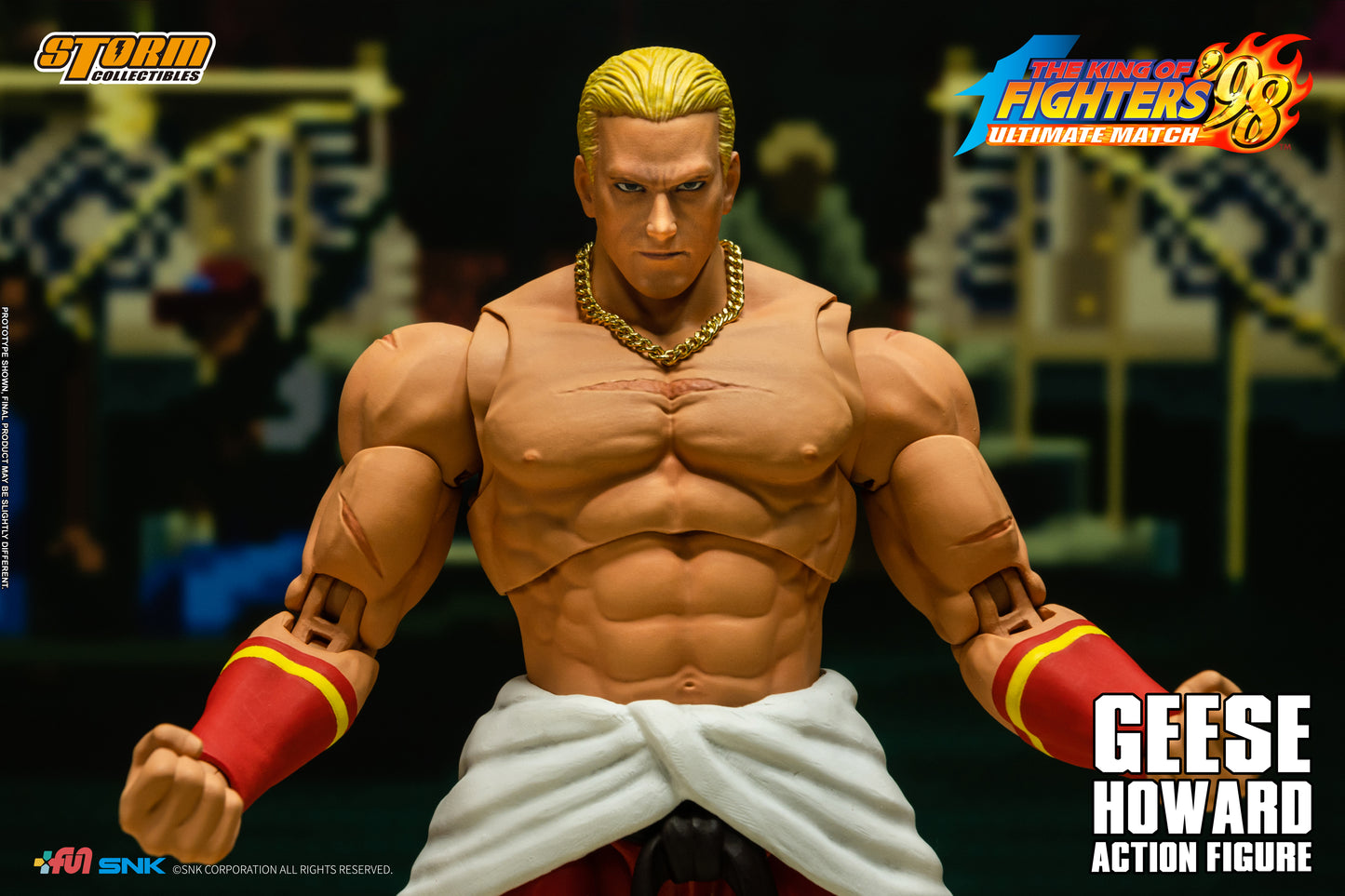 In Stock: GEESE HOWARD - THE KING OF FIGHTERS ’98 ULTIMATE MATCH Action Figure