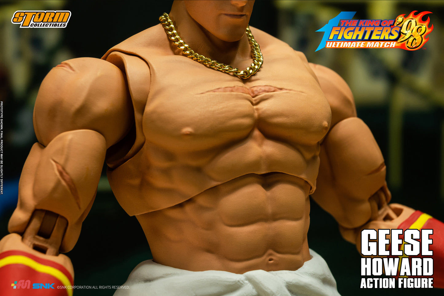 In Stock: GEESE HOWARD - THE KING OF FIGHTERS ’98 ULTIMATE MATCH Action Figure