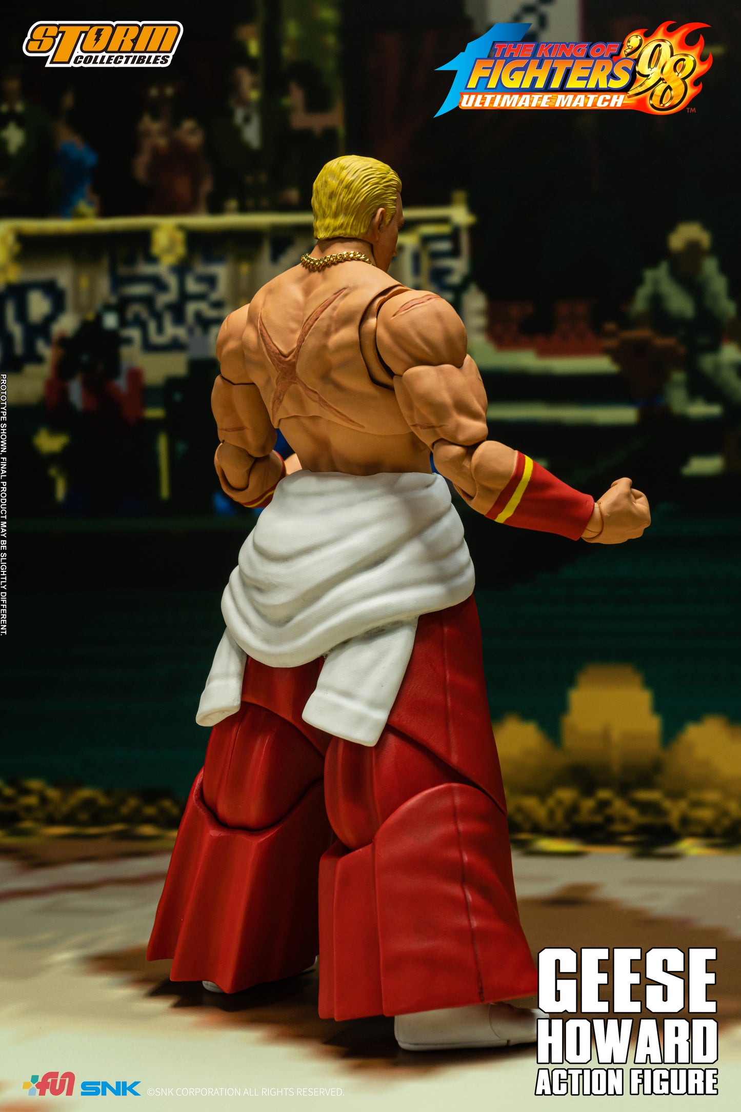 In Stock: GEESE HOWARD - THE KING OF FIGHTERS ’98 ULTIMATE MATCH Action Figure