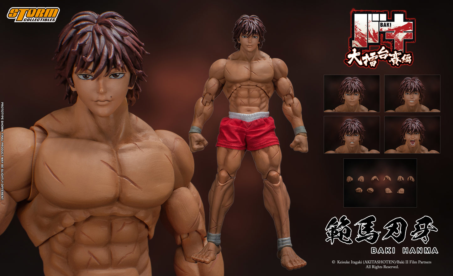 In Stock: BAKI HANMA - BAKI COLLECTIBLE ACTION FIGURE